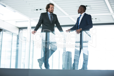 Businessman talking with colleague Businessman talking with colleague