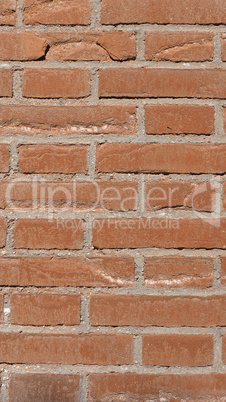 Red brick wall background - vertical