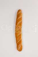 Baguette on white background
