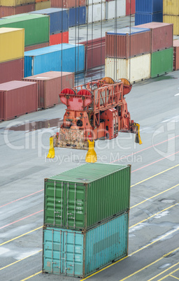 Containerterminal in Hamburg, Deutschland Containerterminal in Hamburg, Deutschland