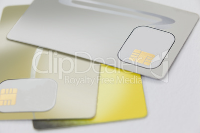 Electronic cards with micro chip