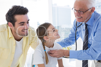 Doctor examining the patient