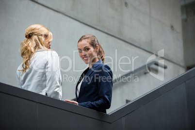 Businesswomen having a conversation