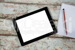 Digital tablet and notepad with pencil