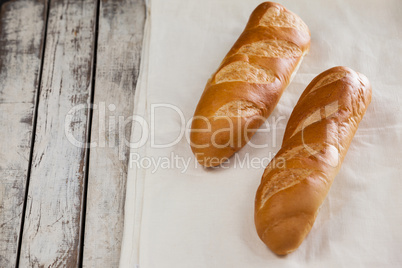 Baguettes on napkin