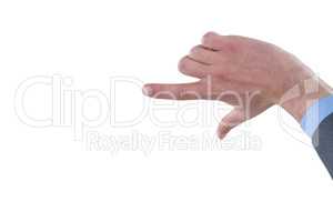 Close-up of business hands gesturing