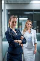 Confidence businesswoman standing in office