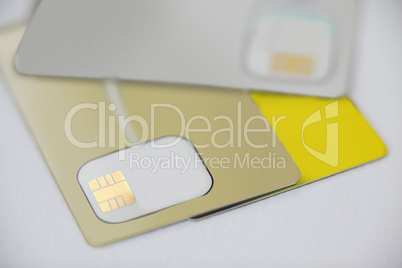 Electronic cards with micro chip