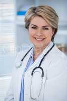 Portrait of a smiling confident female doctor