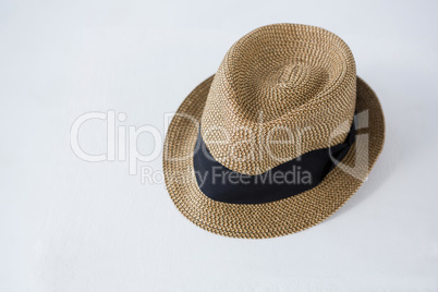 Fedora hat on white background
