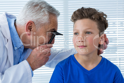 Doctor examine patient ear
