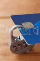 Smart card protected with number lock