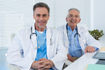 Portrait of smiling doctors