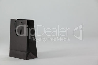 Black paper shopping bag