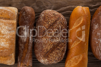 Various bread loaves