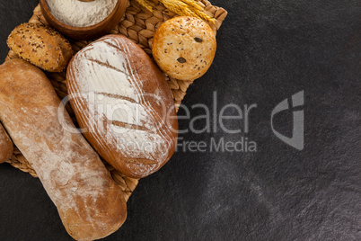 Various bread loaves