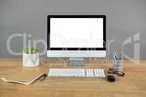 Desktop pc and office accessories