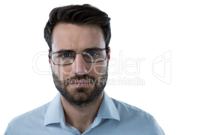 Portrait of man wearing spectacles