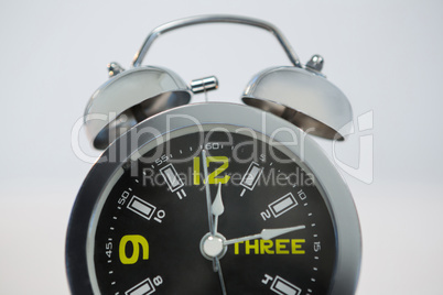 Close-up of alarm clock