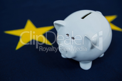 Close-up of piggy bank