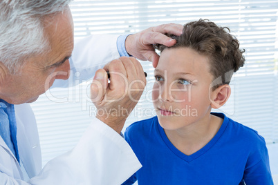 Doctor examine patient eye