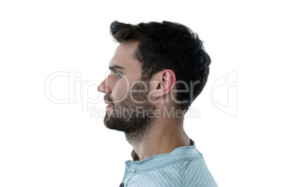 Profile of a handsome man Profile of a handsome man