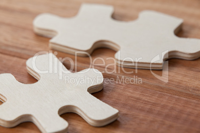 Two piece of jigsaw puzzle