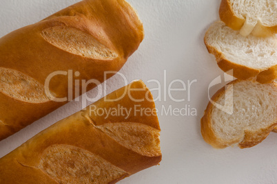 Baguette with slices