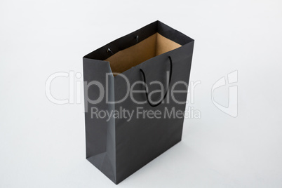 Black paper shopping bag