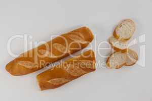 Baguette with slices