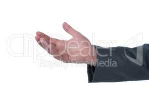 Close-up of businessman hand gesturing
