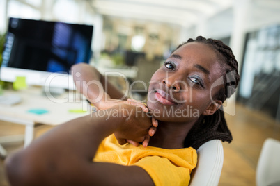 Portrait of smiling female business executive