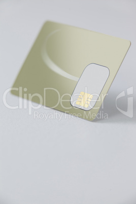 Smart card on white background