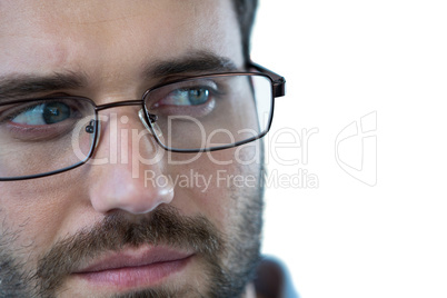 Man wearing spectacles