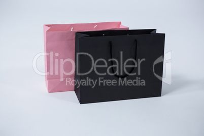 Black and pink shopping bags