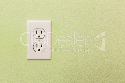 Electrical Sockets In Colorful Wall