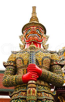 Guardian Statue at Wat Phra Kaew Grand Palace Bangkok,Thailand.