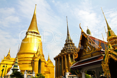 The pagoda of Wat Phra Kaew ,Thailand.