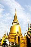 The pagoda of Wat Phra Kaew ,Thailand.