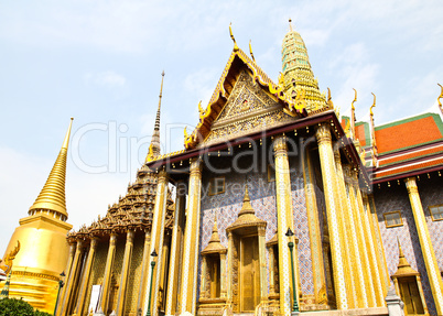 Wat Phra Kaew tourism travel in bangkok , thailand.
