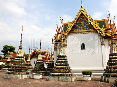 Wat Pho, The Temple of reclining buddha, Bangkok, Thailand.