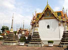 Wat Pho, The Temple of reclining buddha, Bangkok, Thailand.