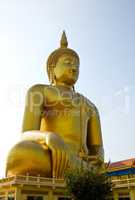 Big buddha statue at Wat muang, Thailand.