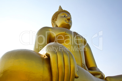 Big buddha statue at Wat muang, Thailand.