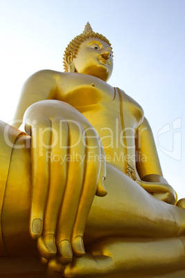 Big buddha statue at Wat muang, Thailand.