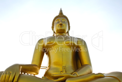 Big buddha statue at Wat muang, Thailand.