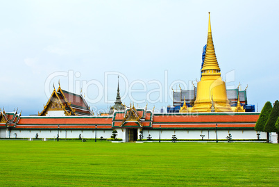 Grand Palace, the major tourism attraction in Bangkok, Thailand.