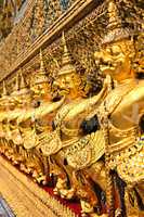 The Garuda at the Emerald Buddha Temple in Bangkok, Thailand.