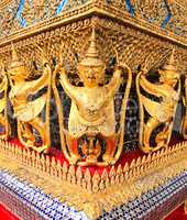 The Garuda at the Emerald Buddha Temple in Bangkok, Thailand.