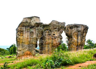 Landscape from stone phenomenon in Thailand.